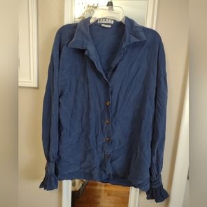 Kikit Maurice Sasson women's vintage silk blouse